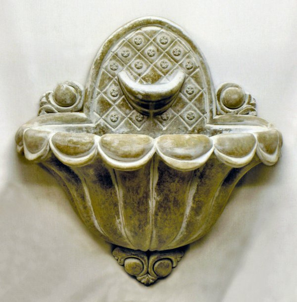 Regency Wall Fountain Can be Made to Overflow in Basin